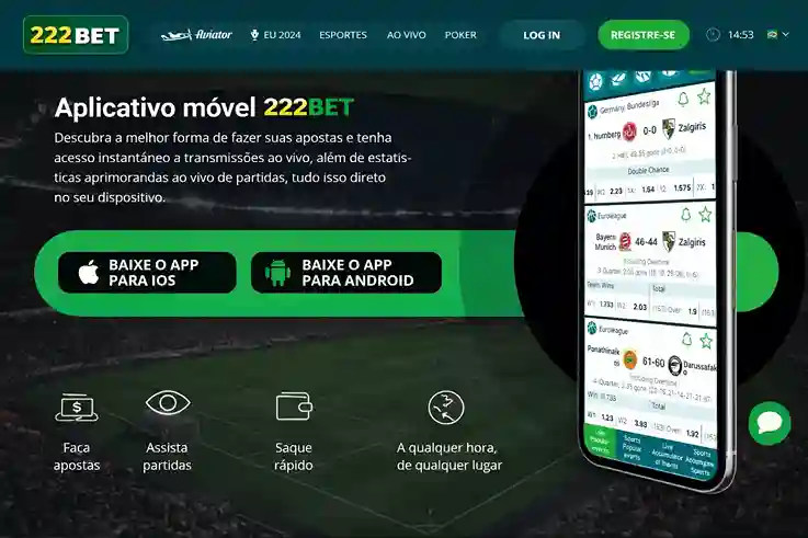 222Bet Cassino Online Confiável No Brasil | Apostas, Slots E Pix logotipo da plataforma 222BET onde você poderá se cadastrar gratuitamente
