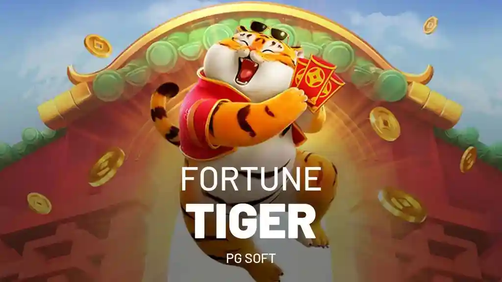 Top 10 Melhores Slots Da 222Bet Que Mais Pagam Em 2026 Tela do slot Fortune Tiger da PG Soft com o personagem do tigre animado e símbolos de ouro em um cenário de cassino online.